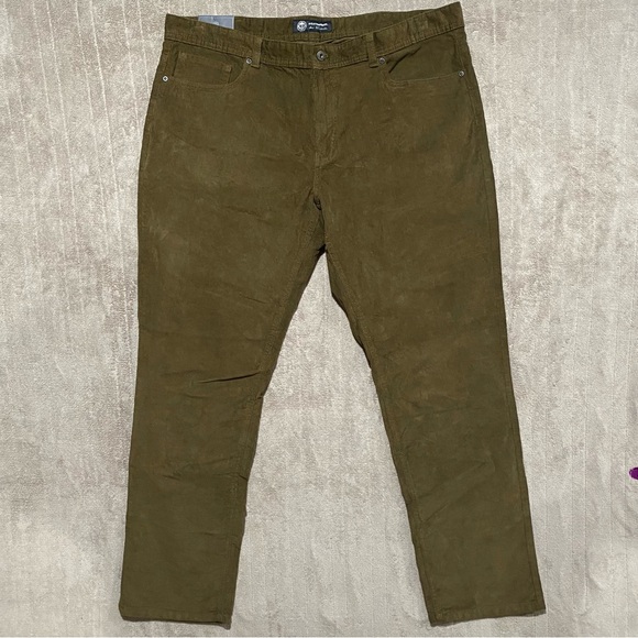 Lot of 2 NWT Weatherproof Vintage Men's Straight Corduroy Pants - Olive & Brown - Picture 2 of 14